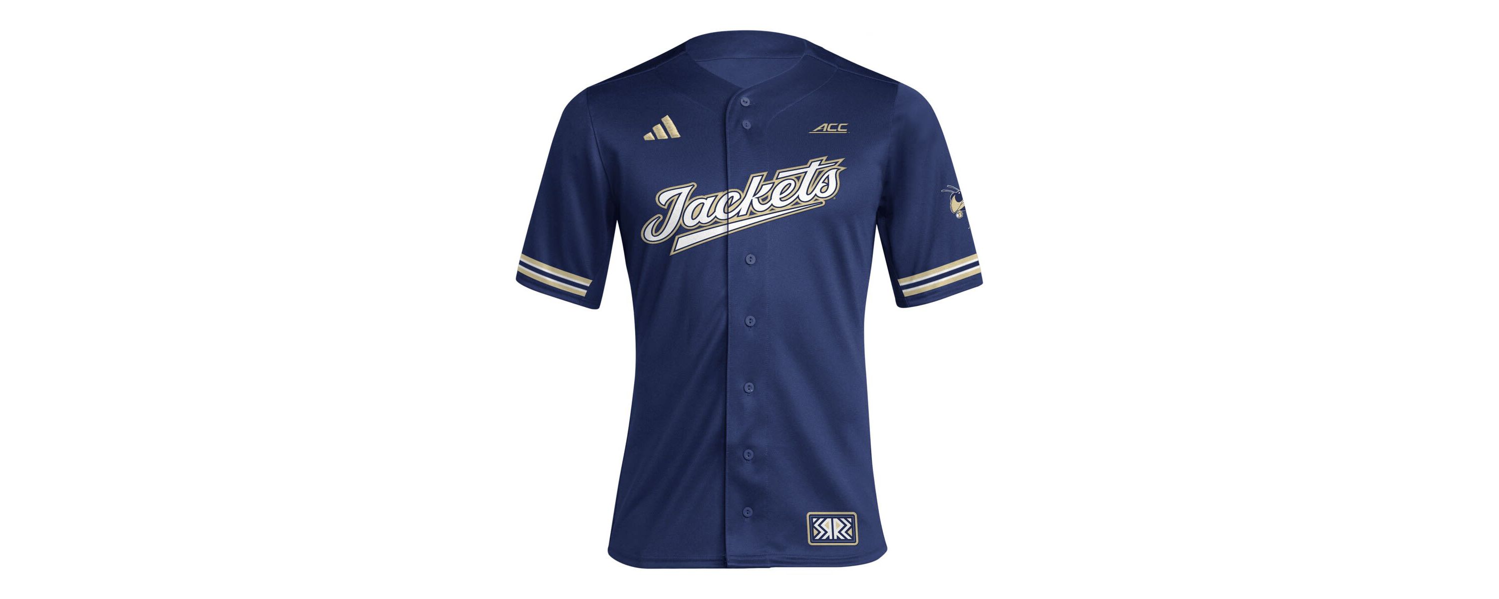 Georgia Tech Yellow Jackets NCAA Georgia Tech Jackets Reverse Retro Replica Baseball Jersey
