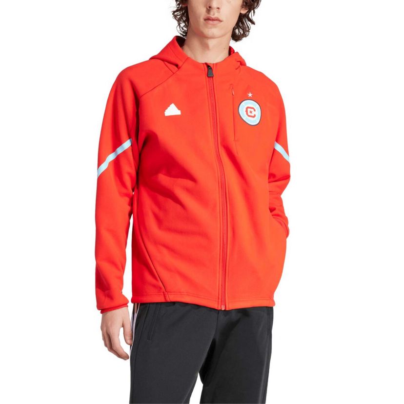 MLS Chicago Fire 2024 Anthem Travel Raglan Sleeve Full-Zip Jacket