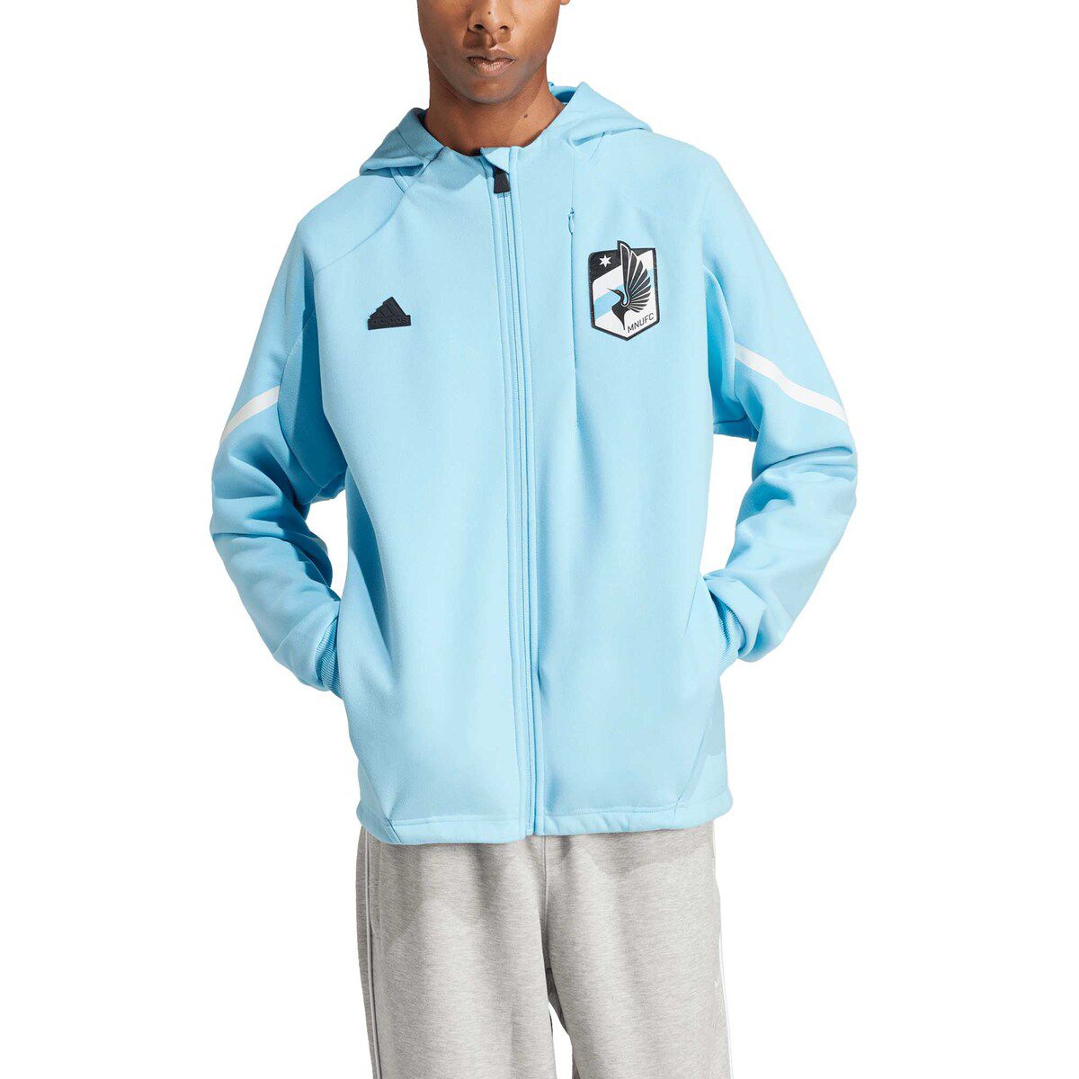 MLS Light Minnesota United FC 2024 Anthem Travel Raglan Sleeve Full-Zip Jacket