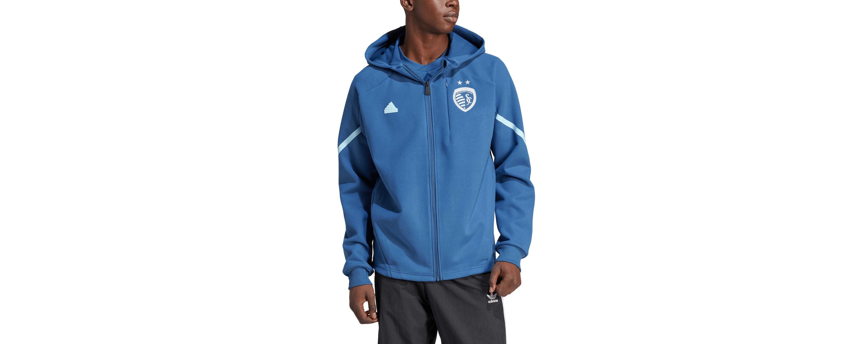 MLS Sky Sporting Kansas City 2024 Anthem Travel Raglan Sleeve Full-Zip Jacket