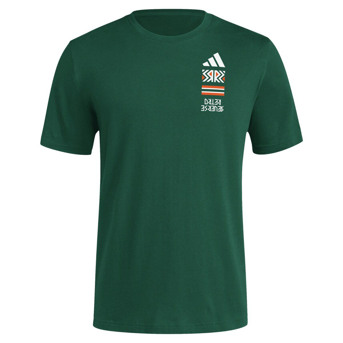 Miami (FL) Hurricanes NCAA Miami Hurricanes Reverse Retro Baseball 2 Hit T-Shirt