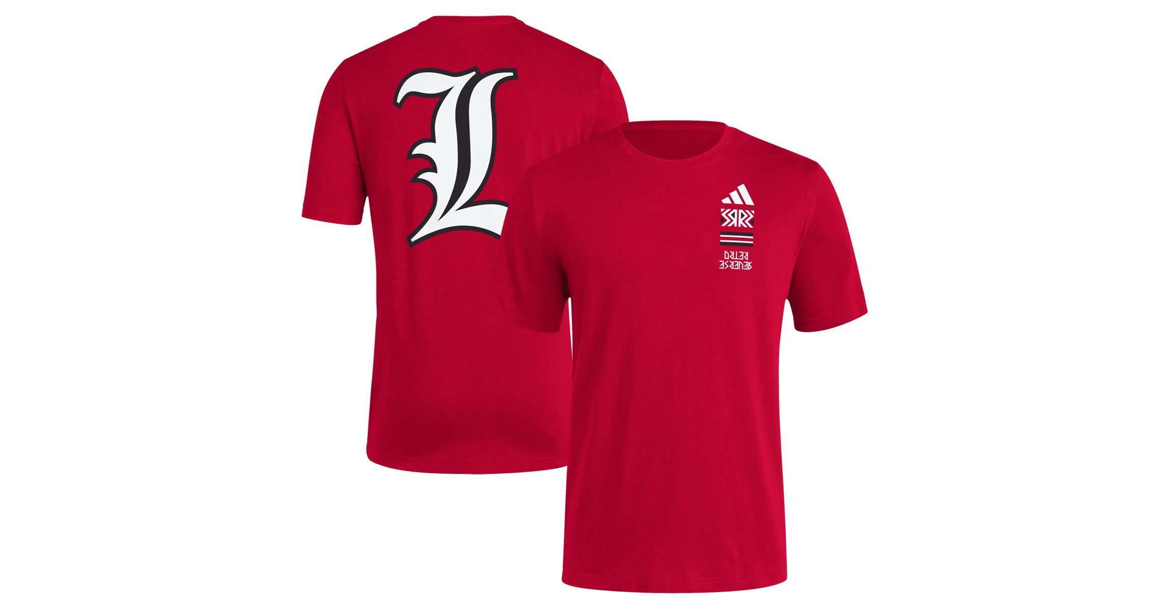 NCAA Louisville Cardinals Reverse Retro Baseball 2 Hit T-Shirt