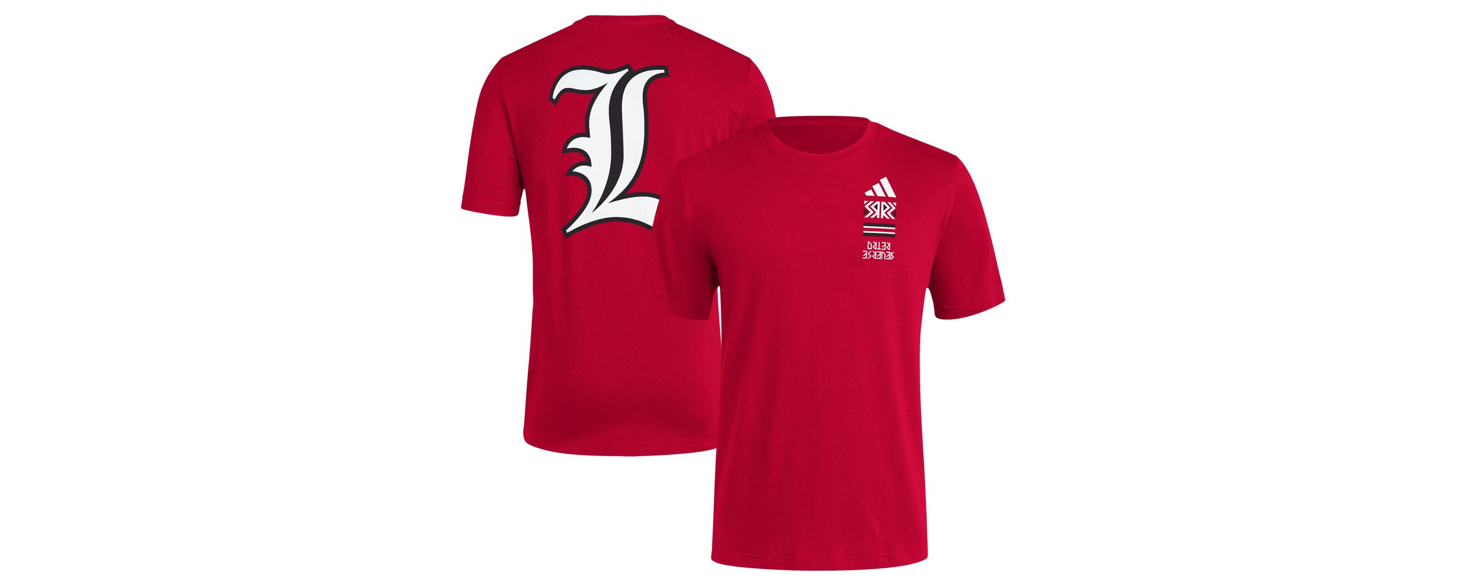 NCAA Louisville Cardinals Reverse Retro Baseball 2 Hit T-Shirt