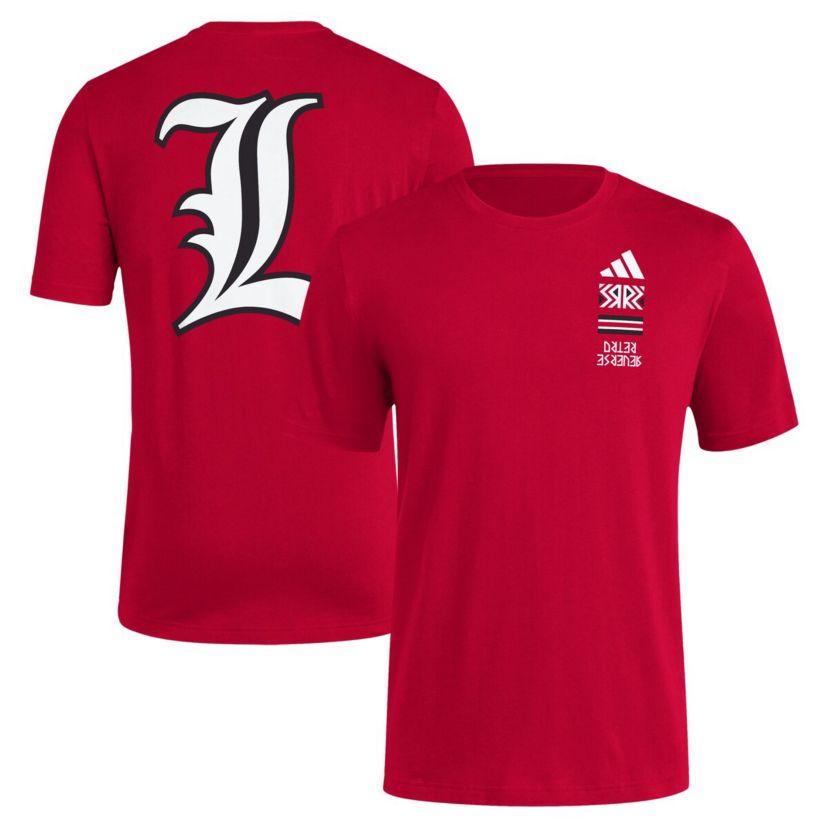 NCAA Louisville Cardinals Reverse Retro Baseball 2 Hit T-Shirt
