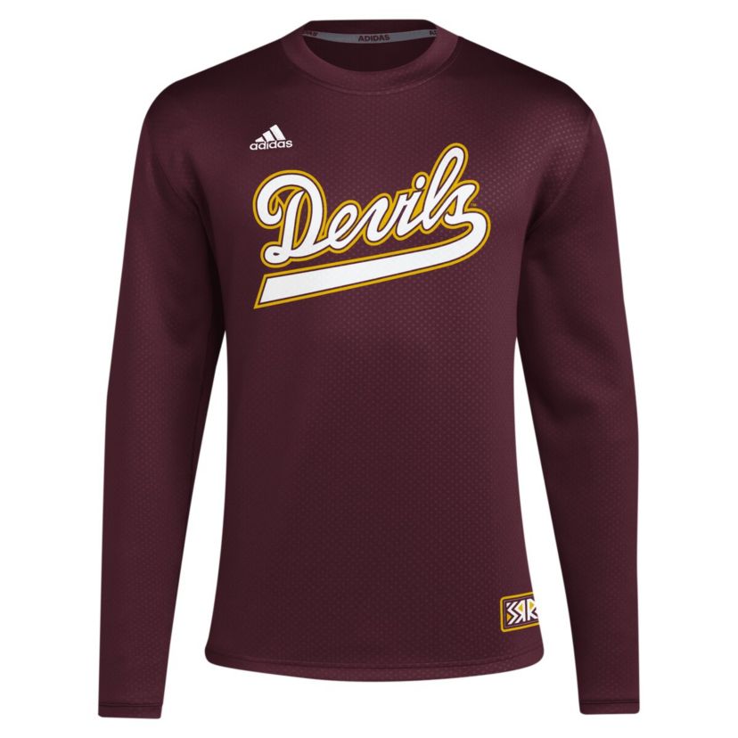NCAA Arizona State Sun Devils Reverse Retro Baseball Script Pullover Sweatshirt