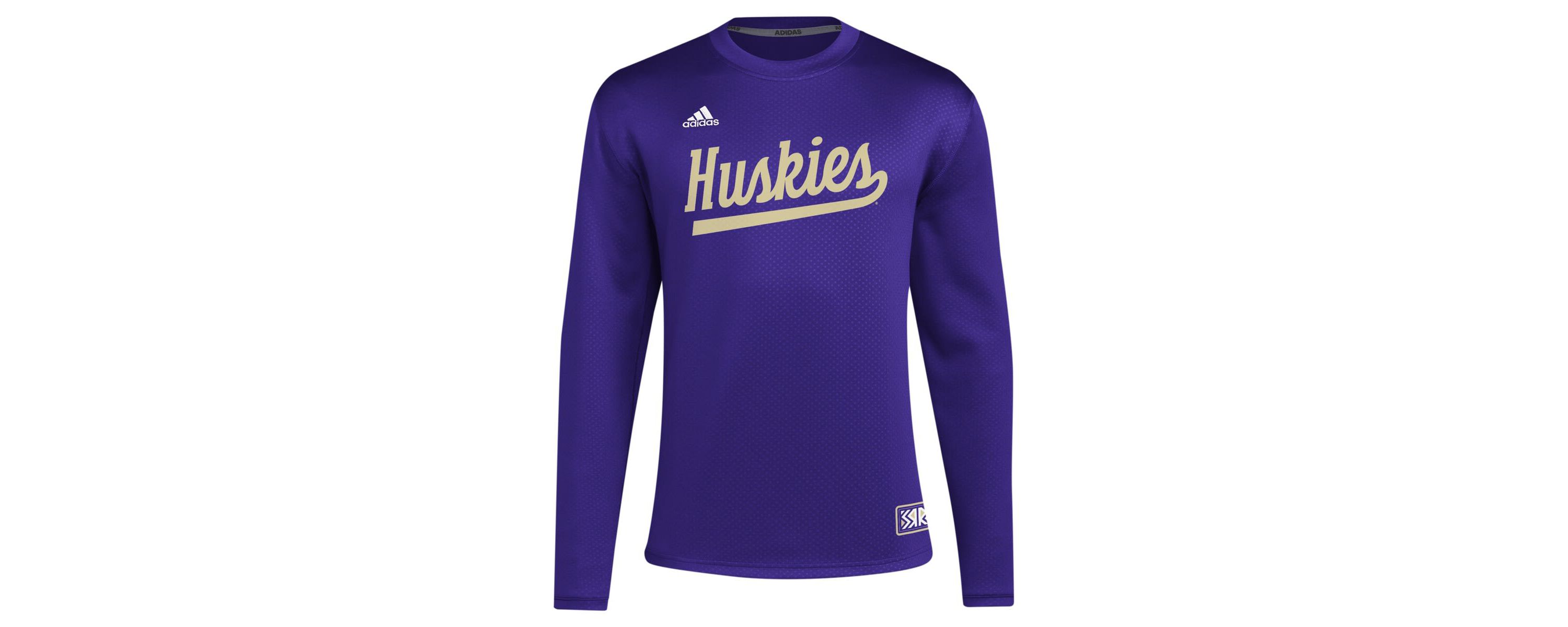 NCAA Washington Huskies Reverse Retro Baseball Script Pullover Sweatshirt