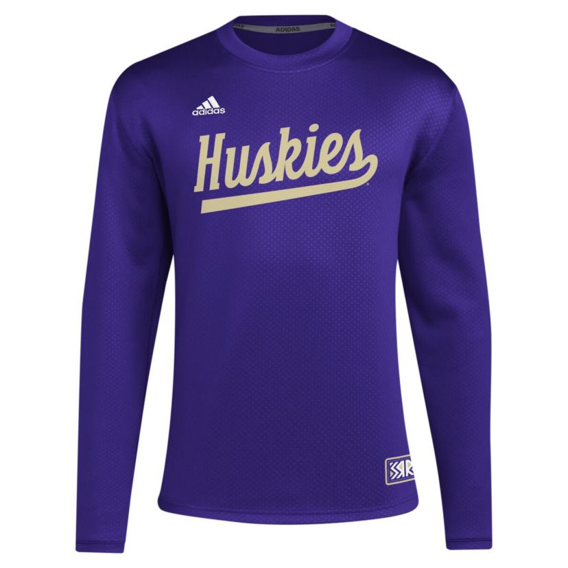 NCAA Washington Huskies Reverse Retro Baseball Script Pullover Sweatshirt