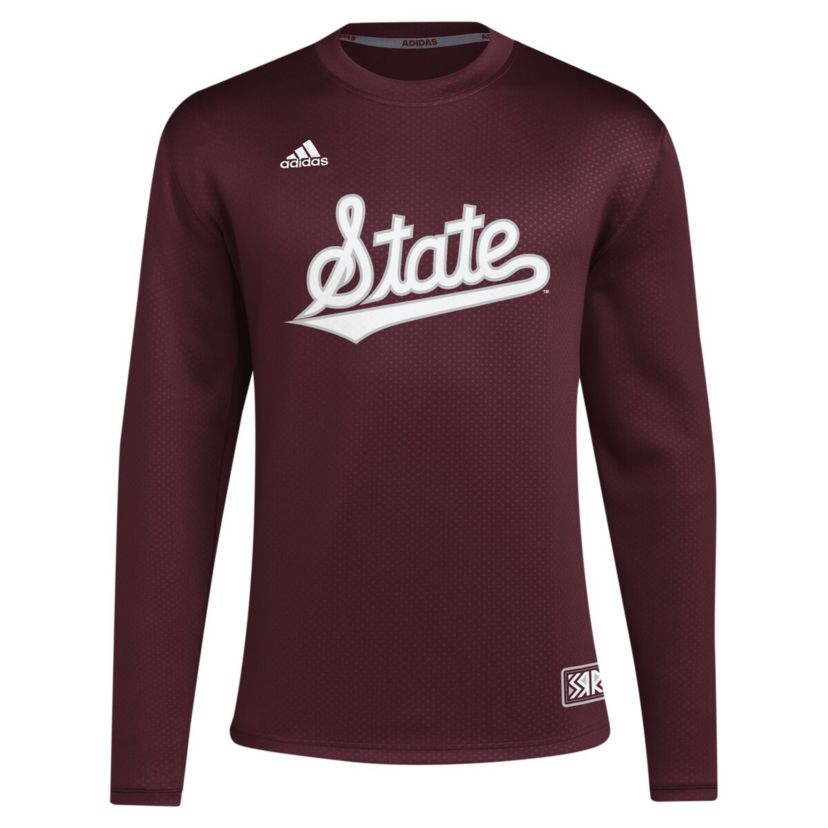 NCAA Mississippi State Bulldogs Reverse Retro Baseball Script Pullover Sweatshirt