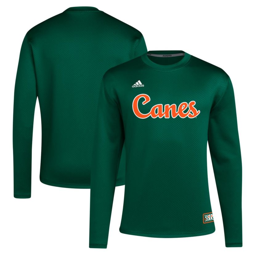 Miami (FL) Hurricanes NCAA Miami Hurricanes Reverse Retro Baseball Script Pullover Sweatshirt