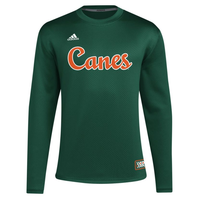 Miami (FL) Hurricanes NCAA Miami Hurricanes Reverse Retro Baseball Script Pullover Sweatshirt