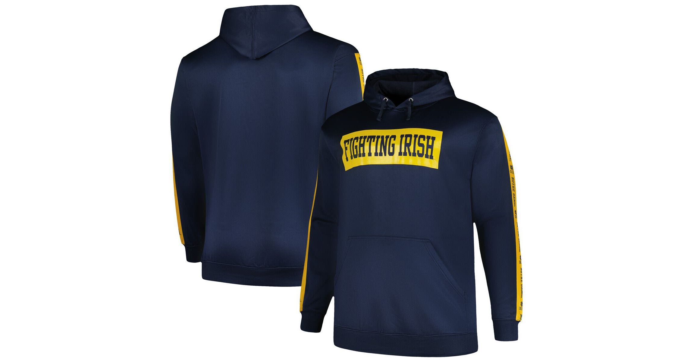 NCAA Notre Dame Fighting Irish Big & Tall Fleece Pullover Hoodie