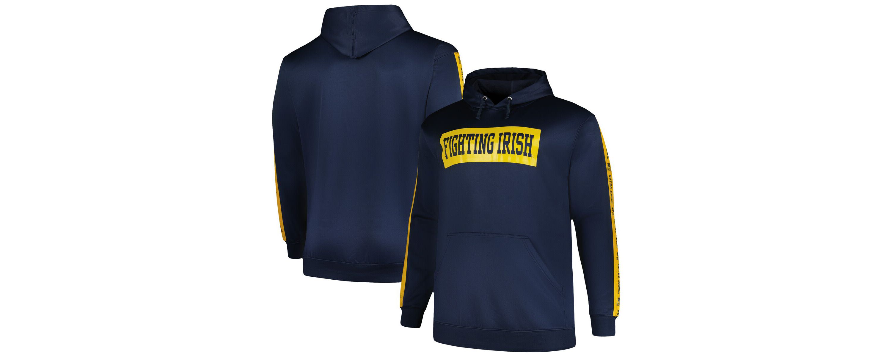 NCAA Notre Dame Fighting Irish Big & Tall Fleece Pullover Hoodie