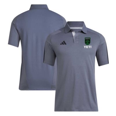 adidas Men's MLS Austin FC 2024 Training Polo, Gray, Small