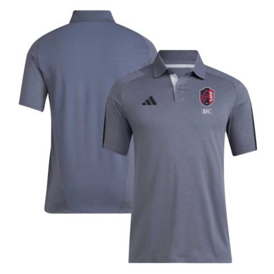adidas Men's MLS St. Louis City SC 2024 Training Polo, Gray, Small