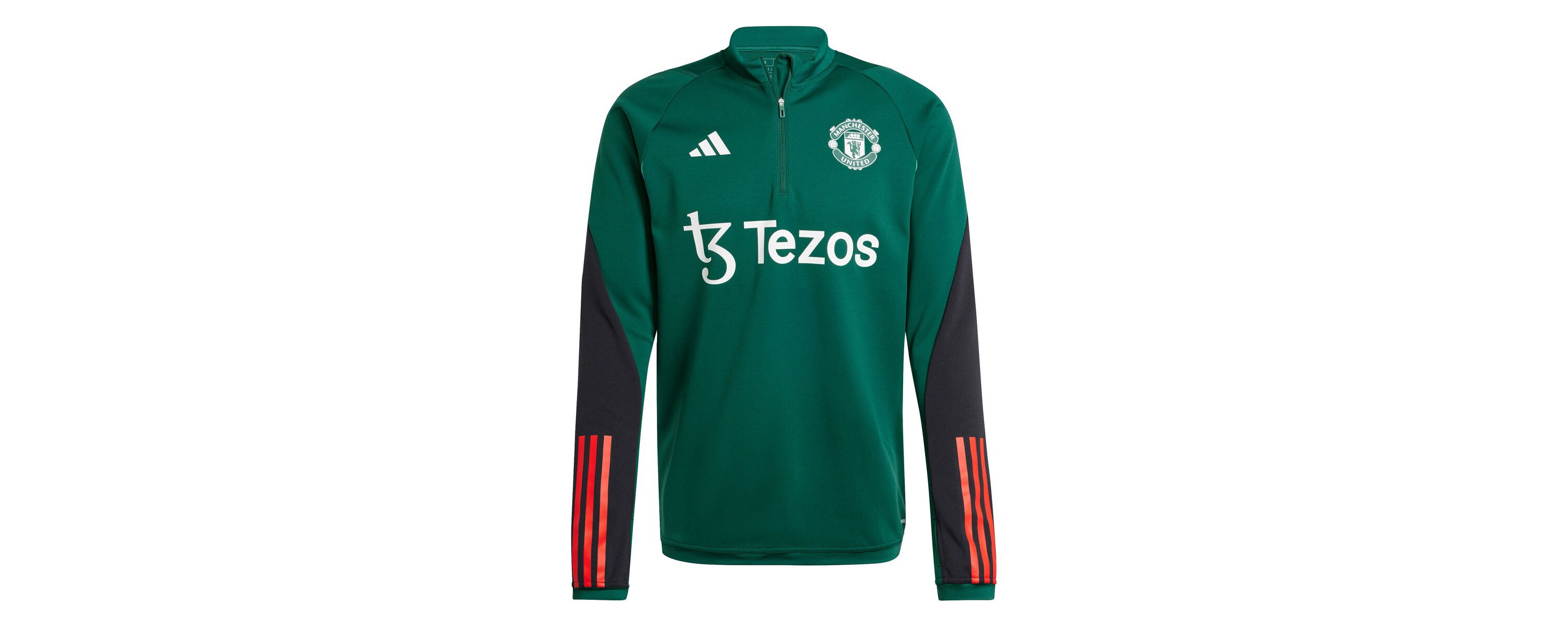 Premier League Manchester United 2023/24 AEROREADY® Raglan Quarter-Zip Training Top