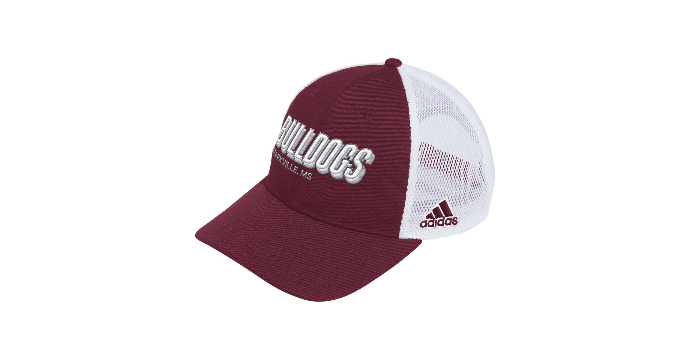 NCAA Mississippi State Bulldogs Mascot Block Letter Slouch Trucker Adjustable Hat