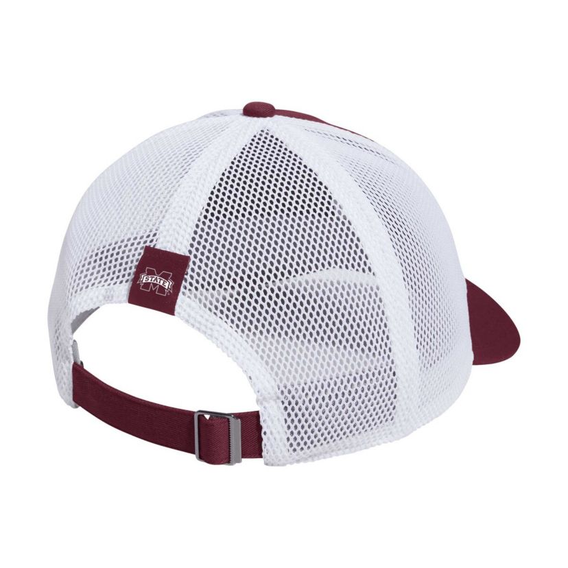 NCAA Mississippi State Bulldogs Mascot Block Letter Slouch Trucker Adjustable Hat