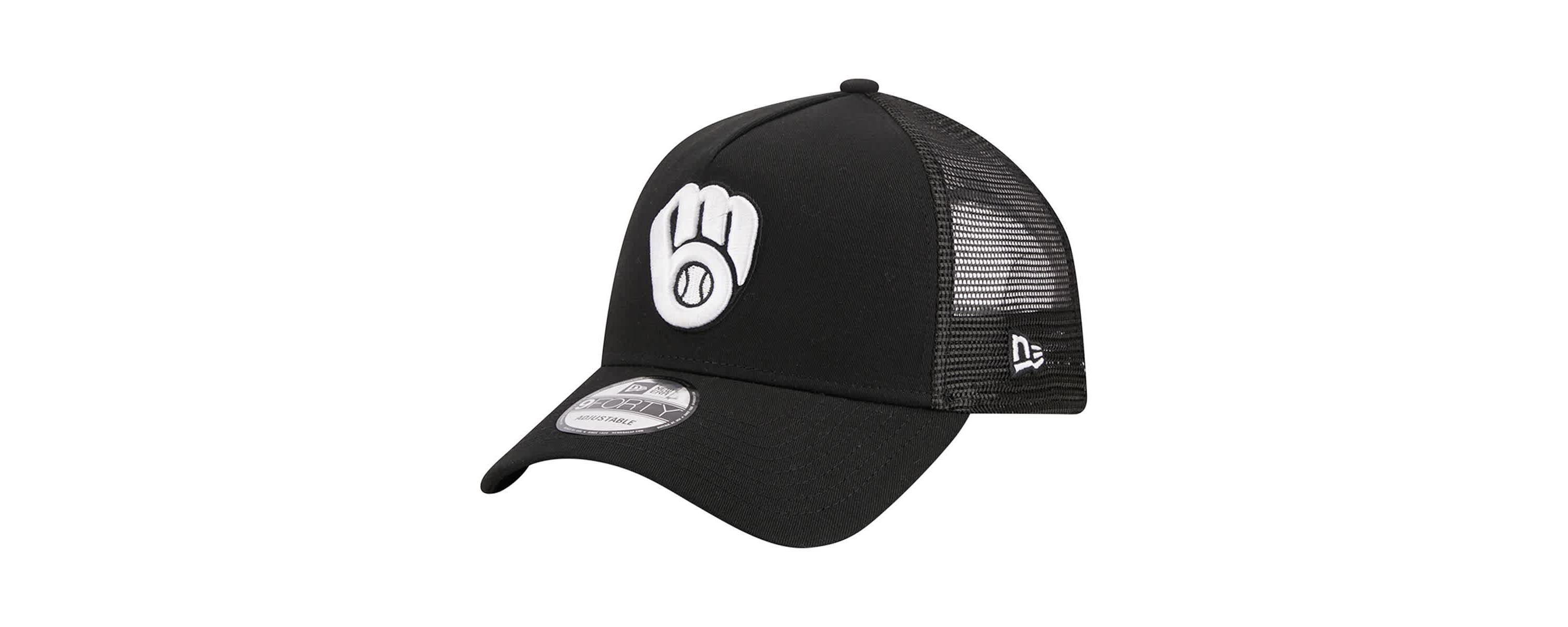 MLB Milwaukee Brewers A-Frame 9FORTY Trucker Adjustable Hat