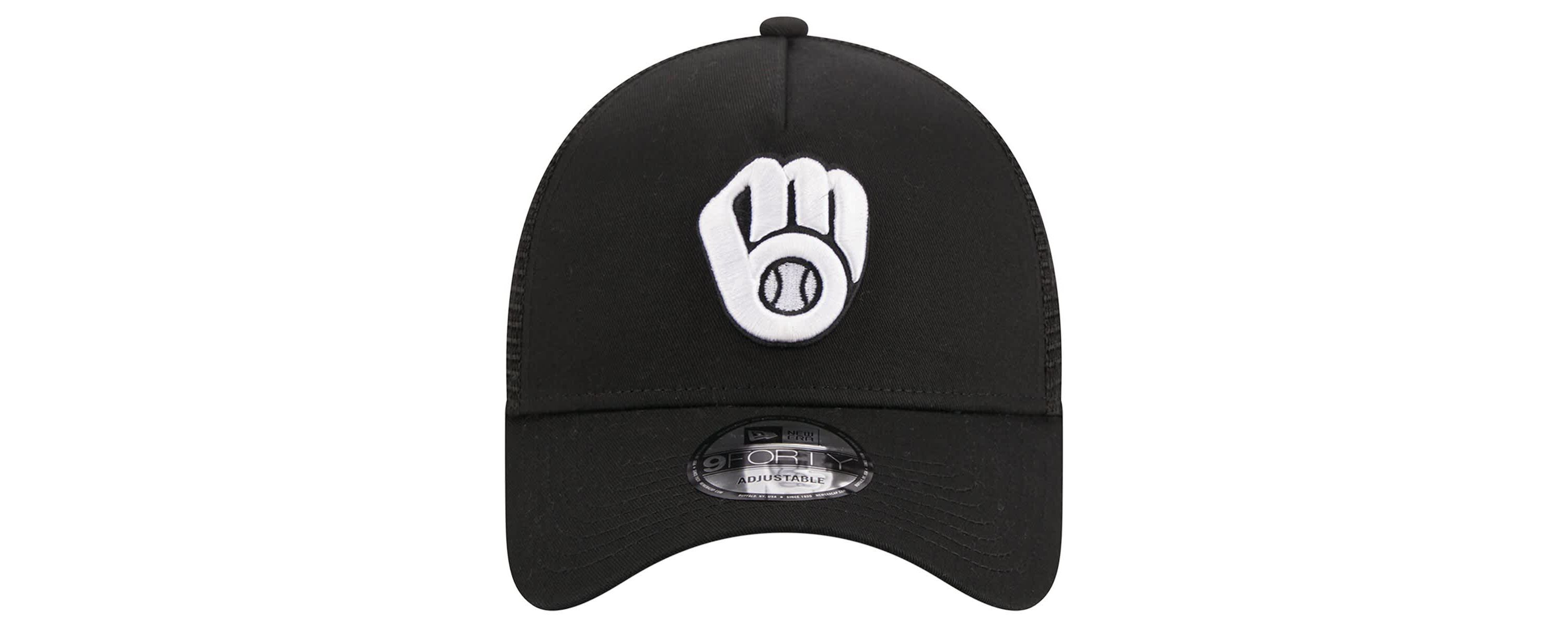 MLB Milwaukee Brewers A-Frame 9FORTY Trucker Adjustable Hat
