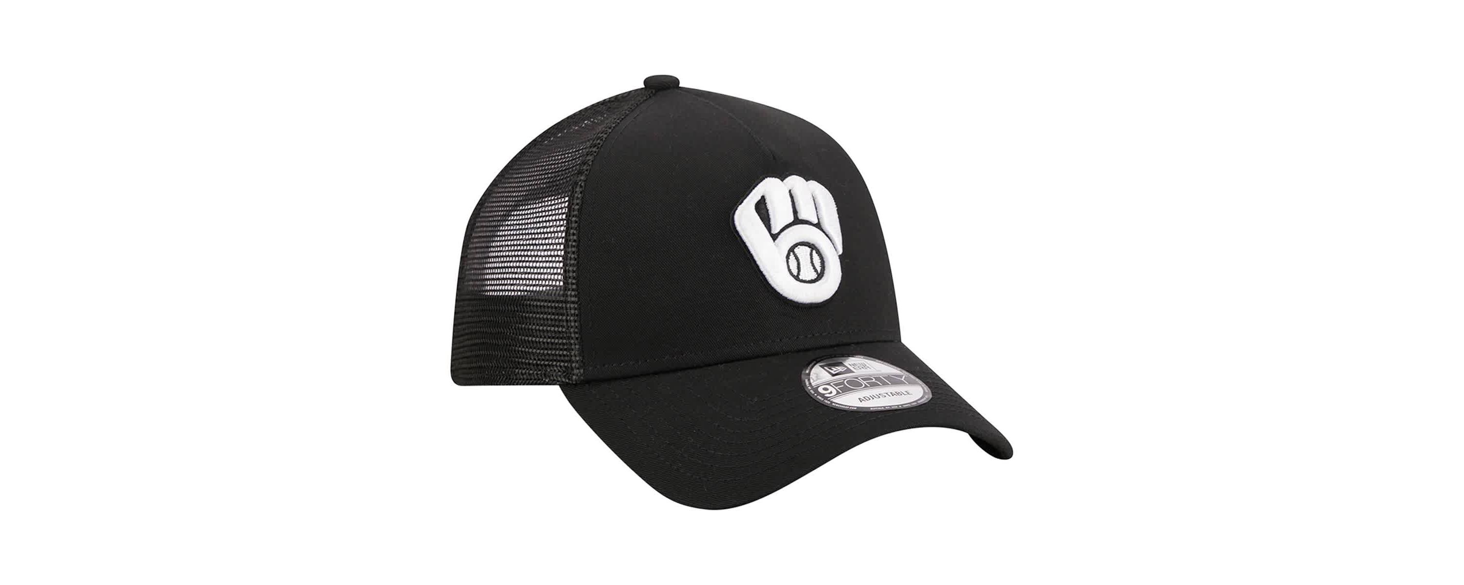 MLB Milwaukee Brewers A-Frame 9FORTY Trucker Adjustable Hat