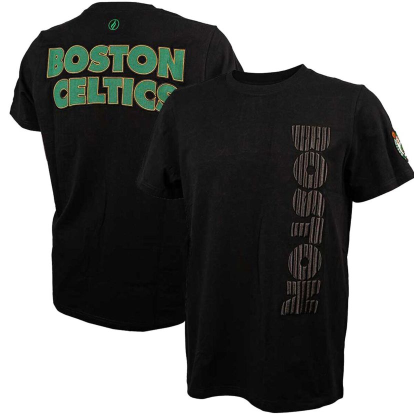 NBA Boston Celtics 3D Puff Print Sliced Logo T-Shirt