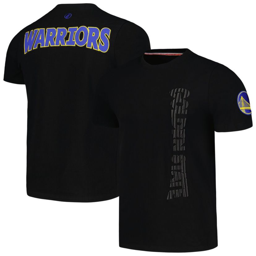 NBA Golden State Warriors 3D Puff Print Sliced Logo T-Shirt