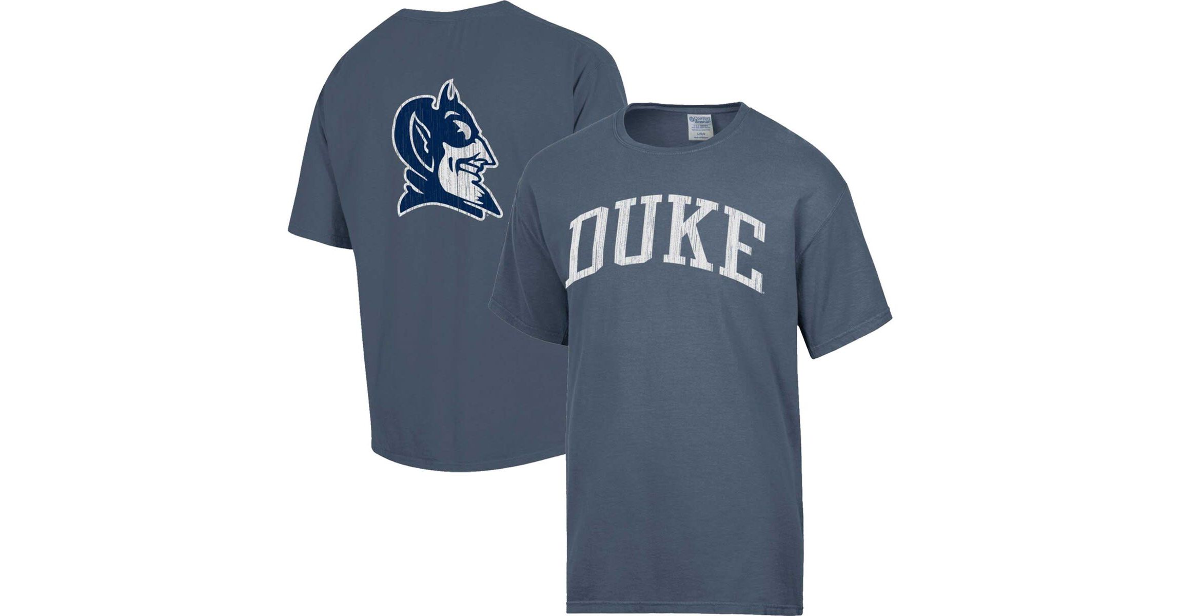 Duke Blue Devils NCAA Duke Devils Vintage Arch 2-Hit T-Shirt