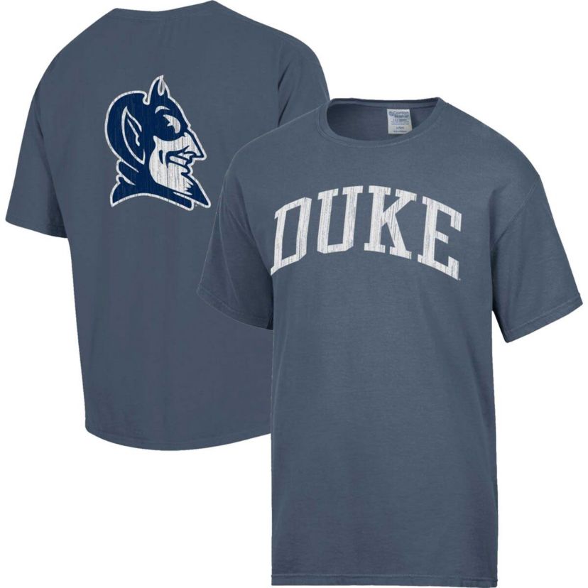 Duke Blue Devils NCAA Duke Devils Vintage Arch 2-Hit T-Shirt