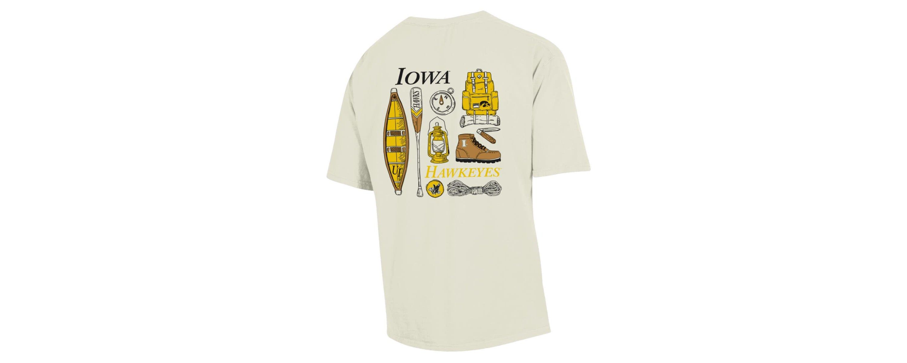 NCAA Iowa Hawkeyes Camping Trip T-Shirt
