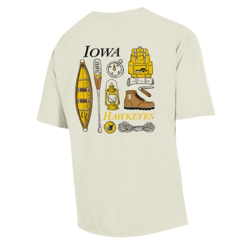 NCAA Iowa Hawkeyes Camping Trip T-Shirt