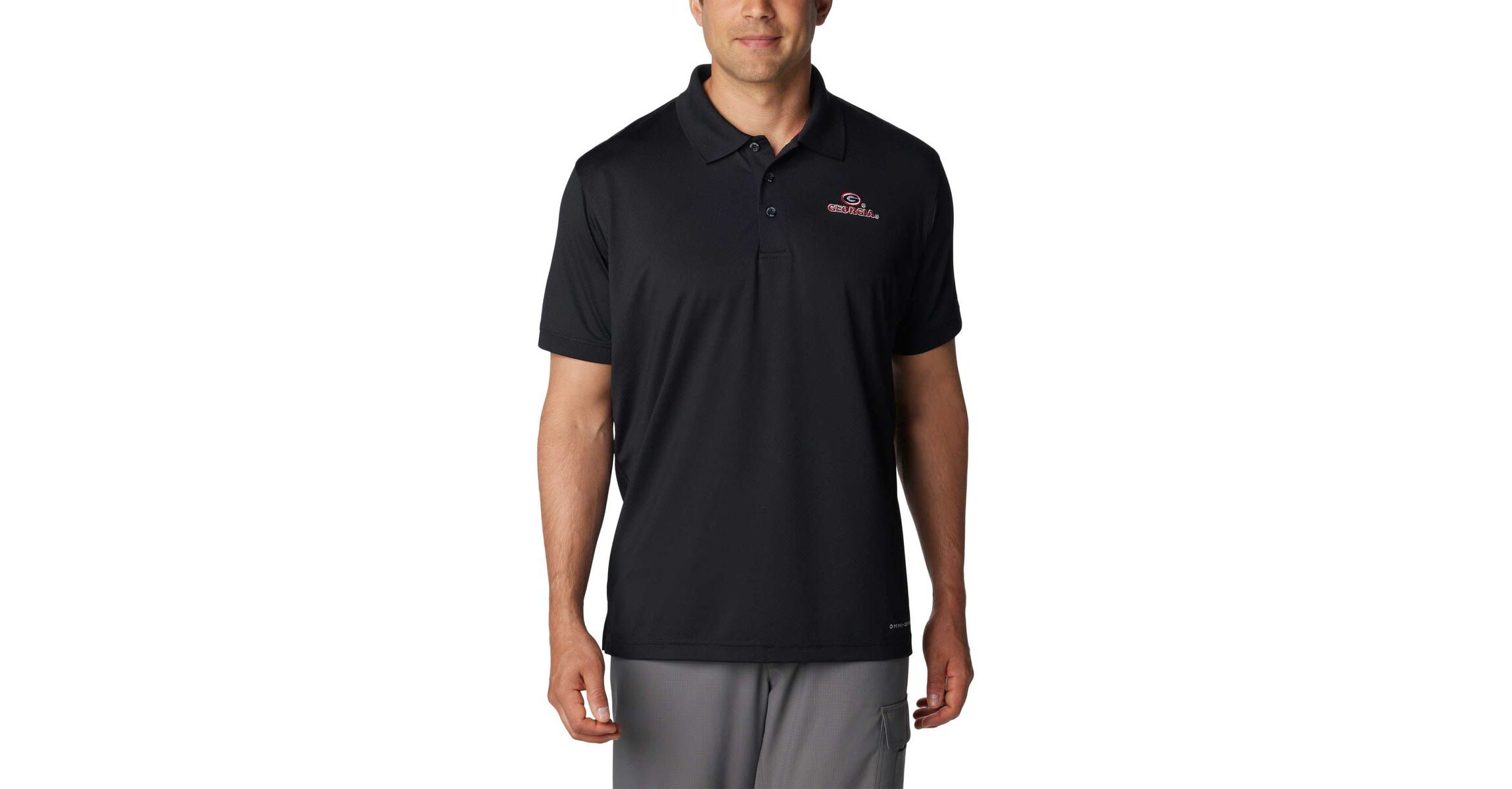 NCAA Georgia Bulldogs PFG Tamiami Omni-Shade Polo