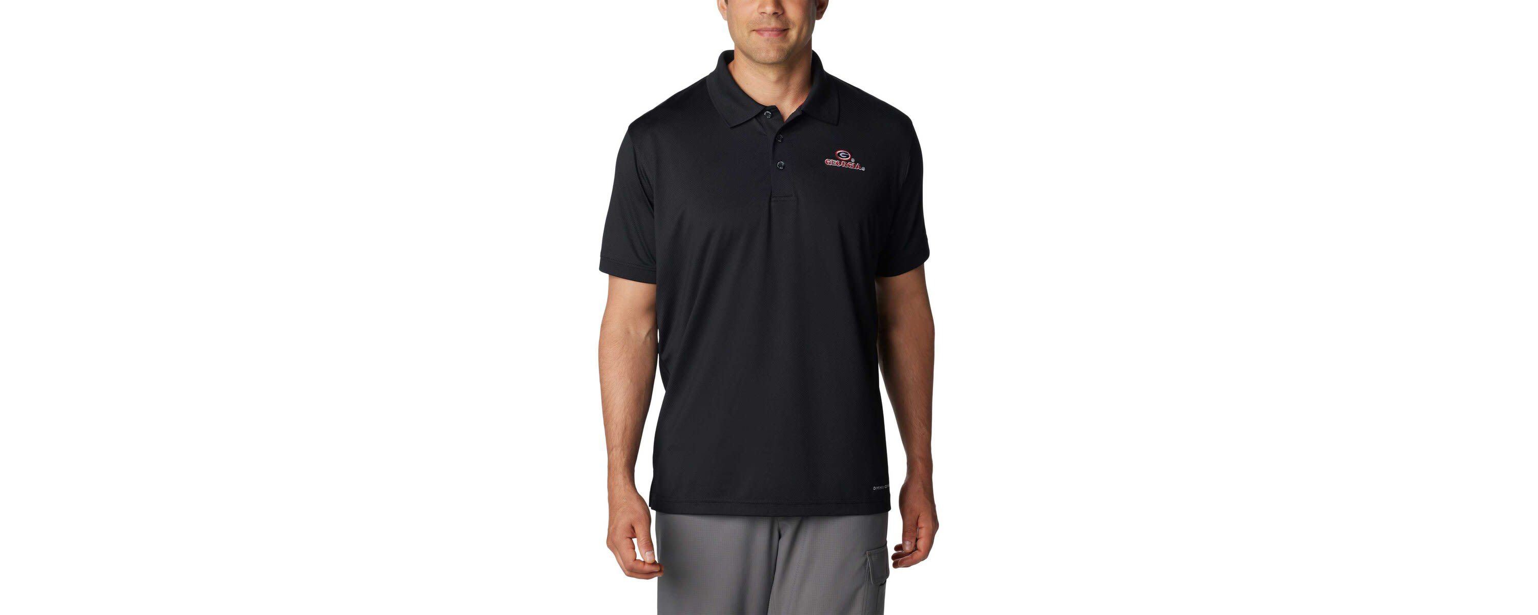 NCAA Georgia Bulldogs PFG Tamiami Omni-Shade Polo