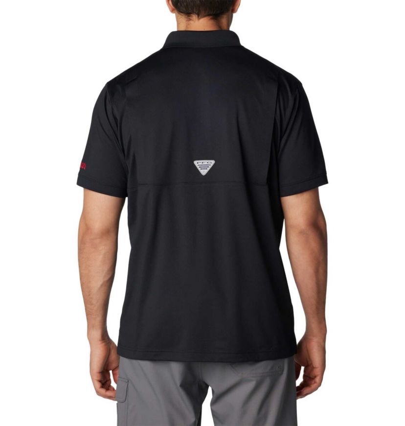 NCAA Georgia Bulldogs PFG Tamiami Omni-Shade Polo