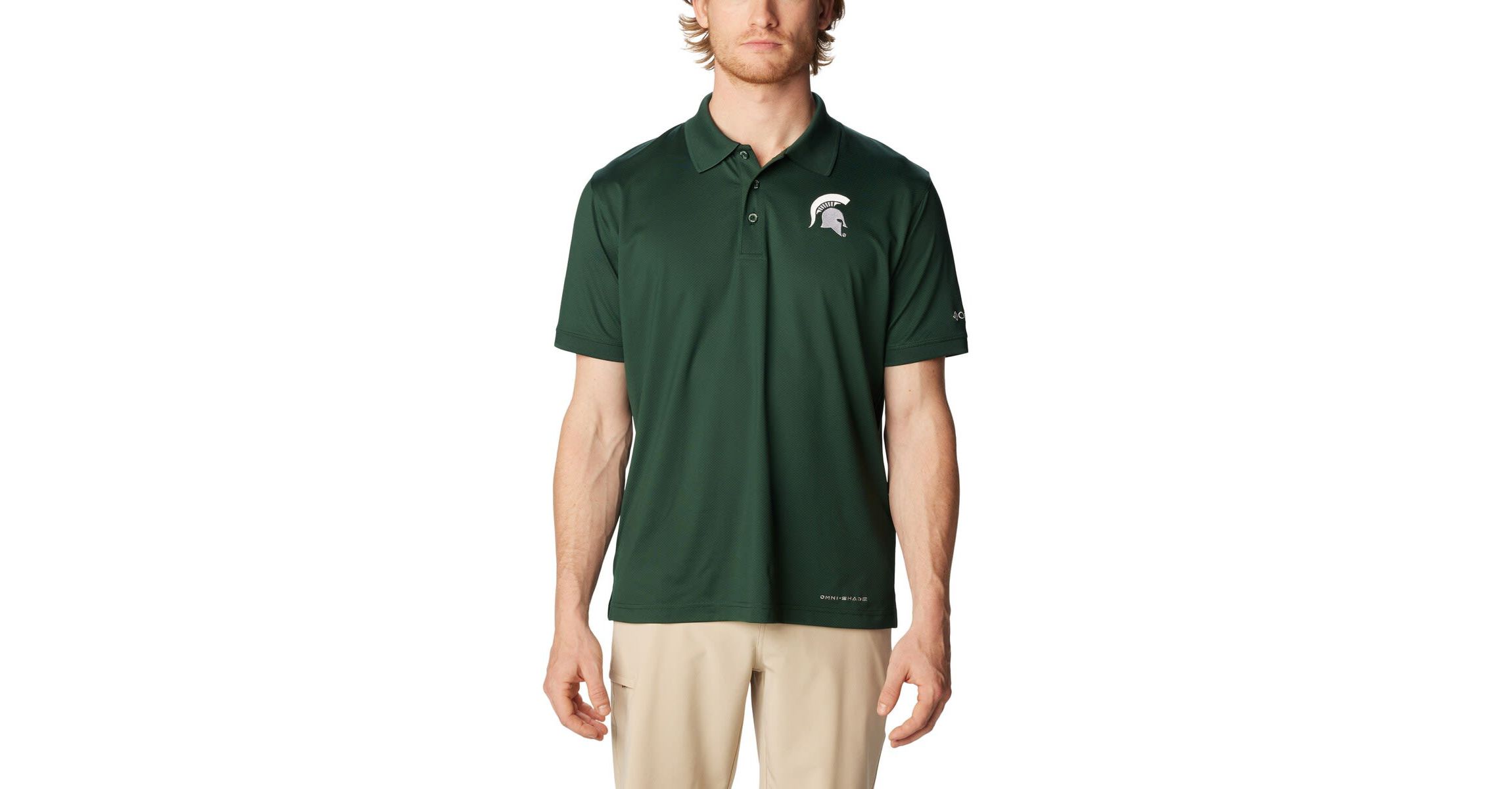 NCAA Michigan State Spartans PFG Tamiami Omni-Shade Polo