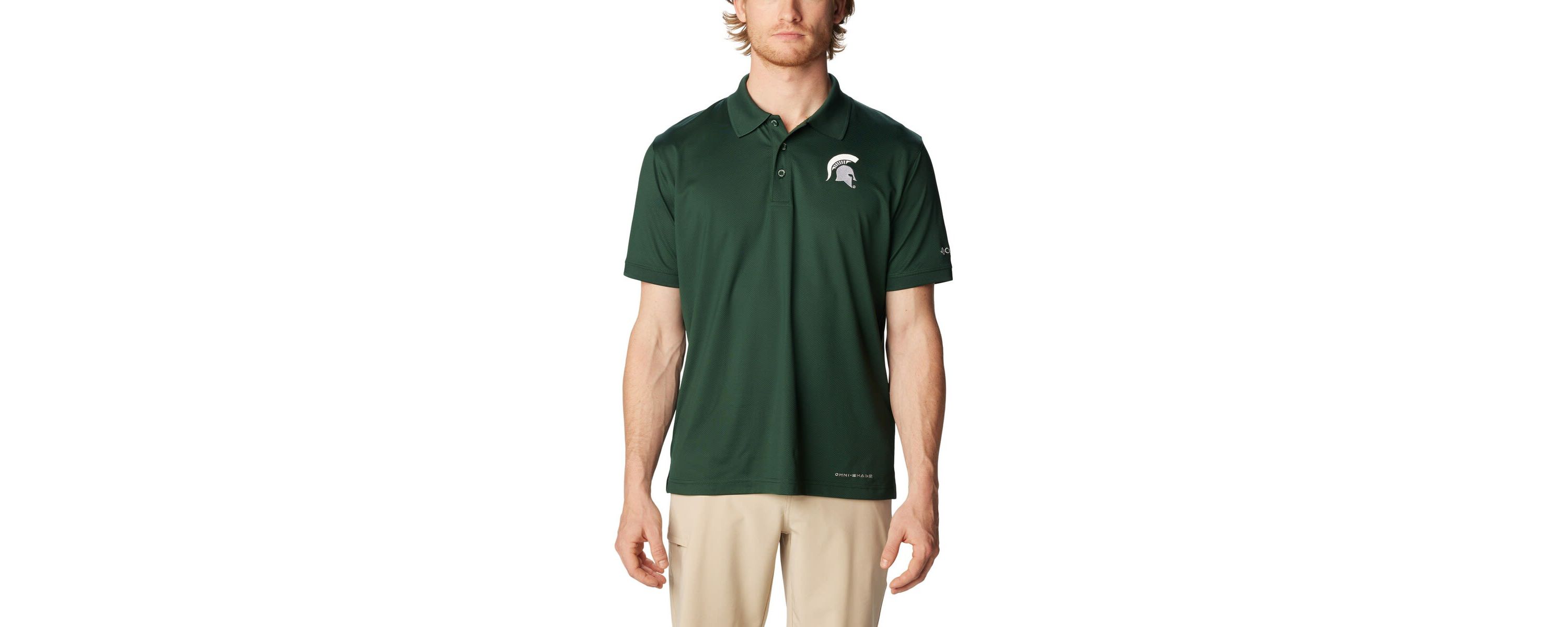 NCAA Michigan State Spartans PFG Tamiami Omni-Shade Polo