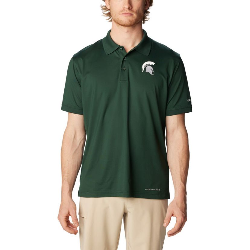 NCAA Michigan State Spartans PFG Tamiami Omni-Shade Polo