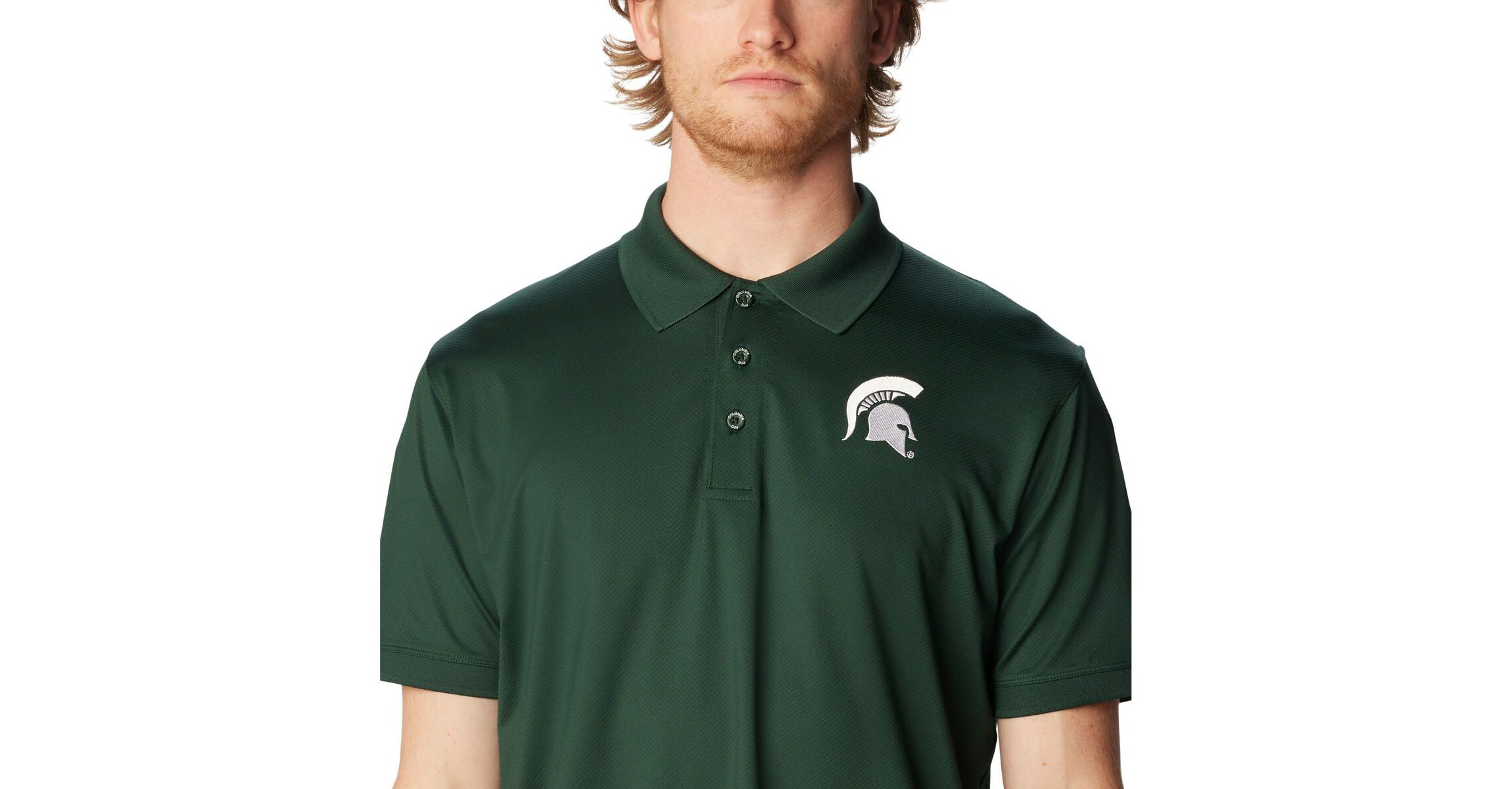 NCAA Michigan State Spartans PFG Tamiami Omni-Shade Polo