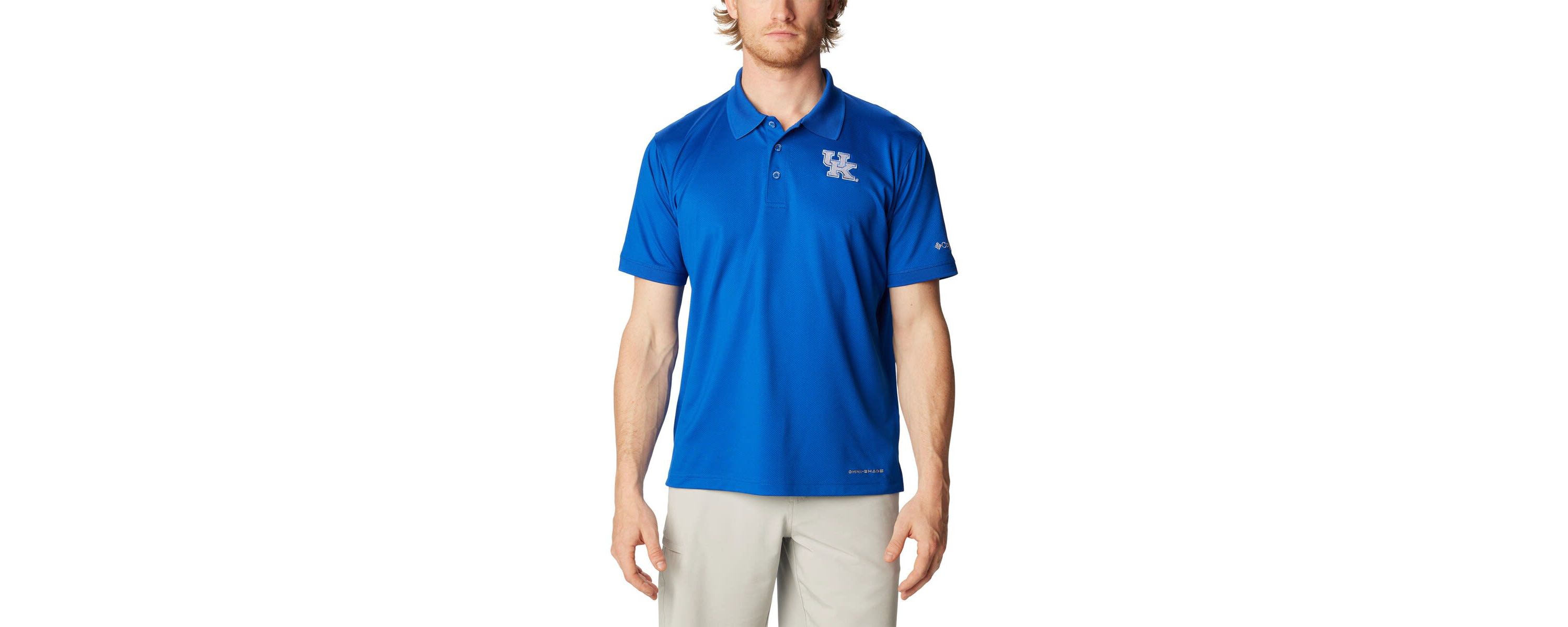 NCAA Kentucky Wildcats PFG Tamiami Omni-Shade Polo