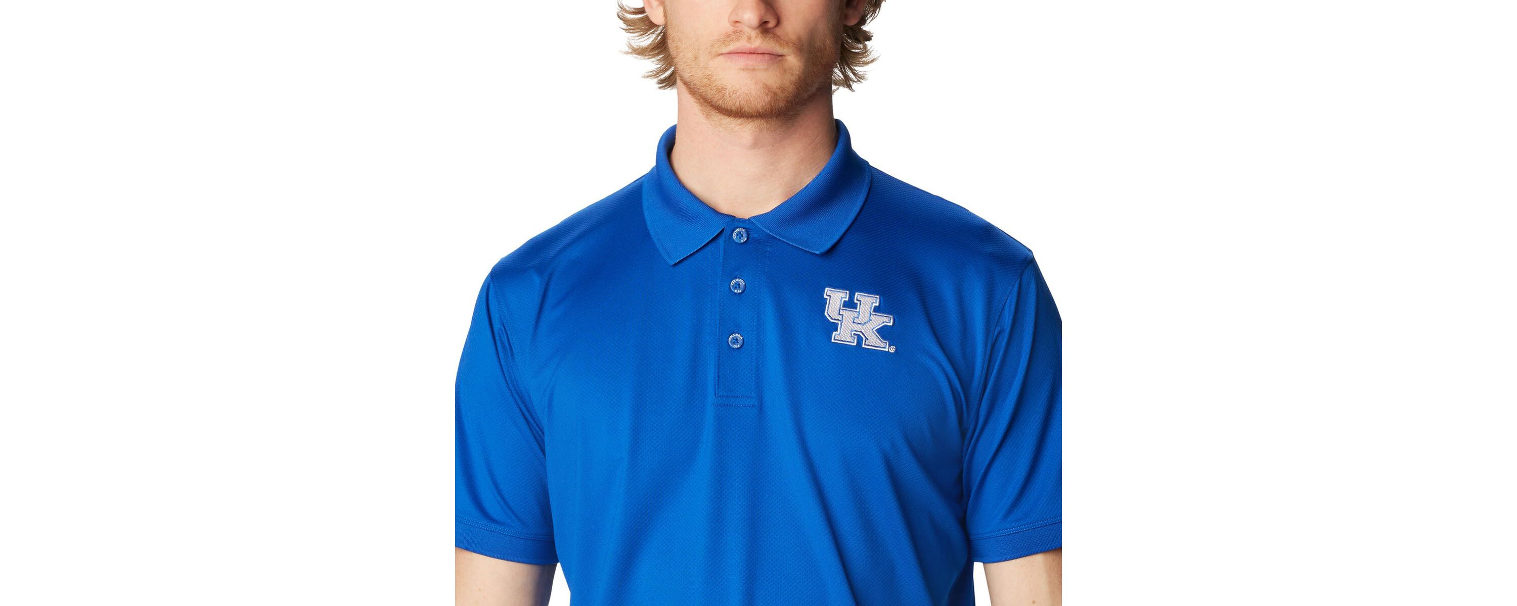 NCAA Kentucky Wildcats PFG Tamiami Omni-Shade Polo