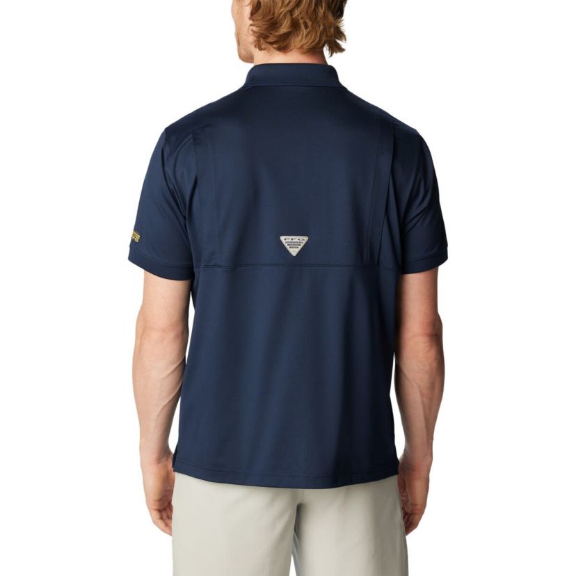 NCAA Michigan Wolverines PFG Tamiami Omni-Shade Polo
