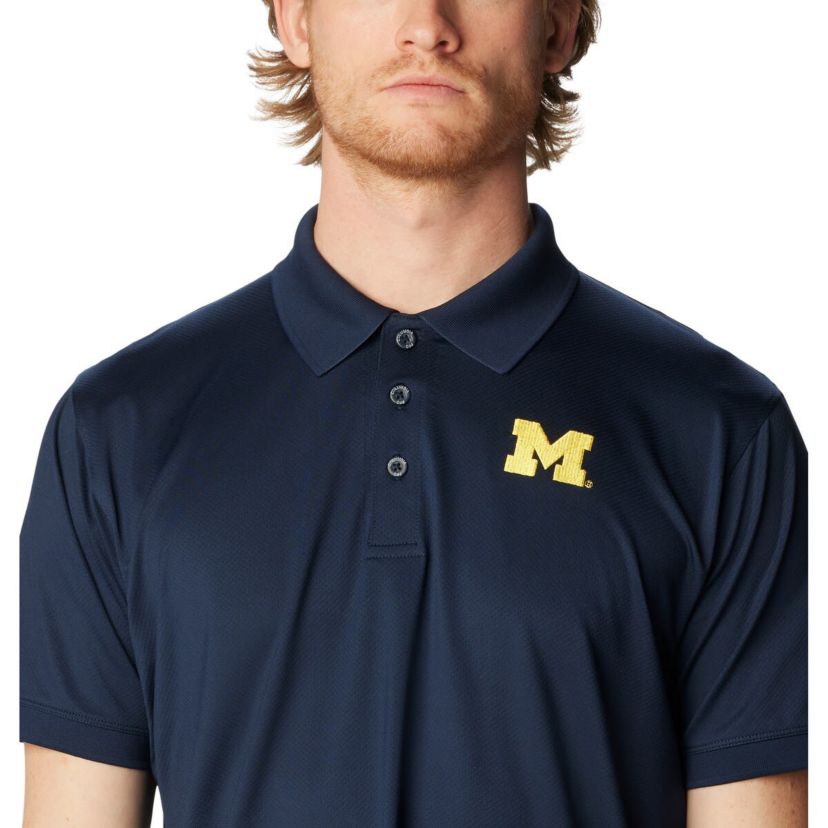 NCAA Michigan Wolverines PFG Tamiami Omni-Shade Polo