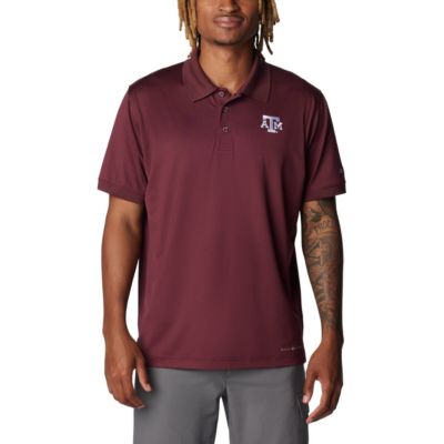 Columbia Men's NCAA Texas A&M Aggies PFG Tamiami Omni-Shade Polo, 2XL -  0195979165147