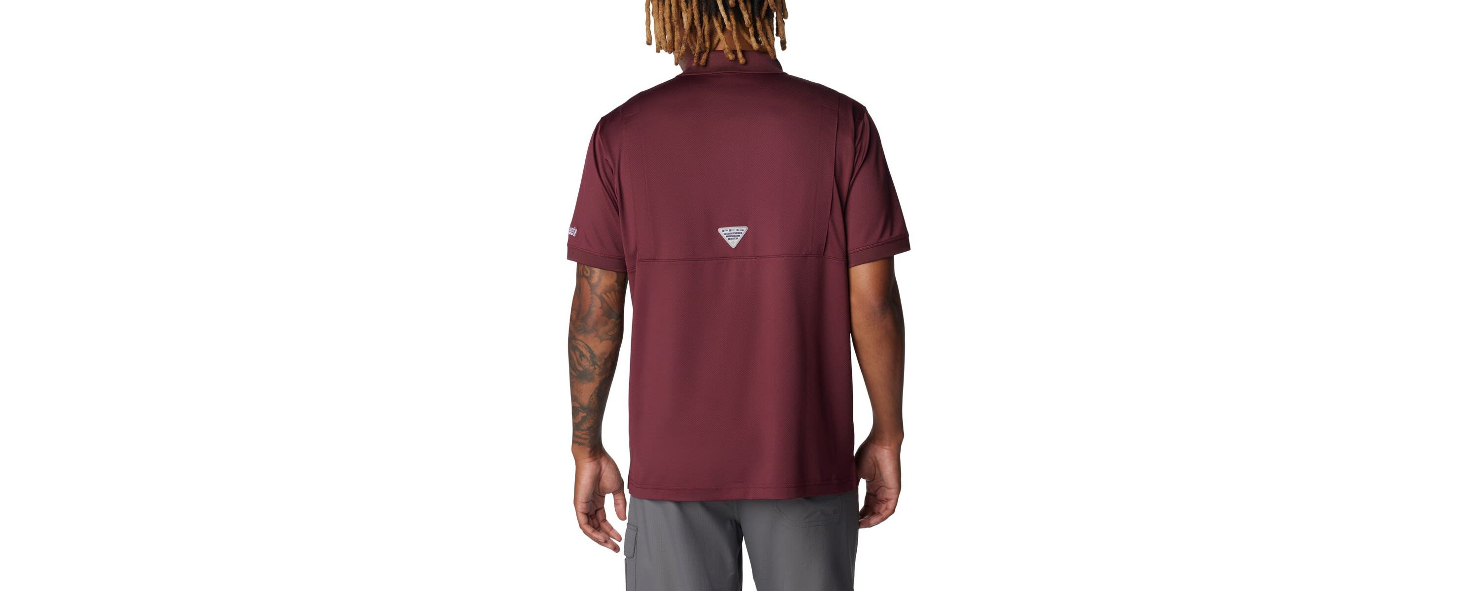 NCAA Texas A&M Aggies PFG Tamiami Omni-Shade Polo