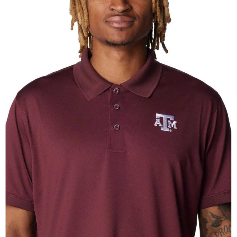 NCAA Texas A&M Aggies PFG Tamiami Omni-Shade Polo