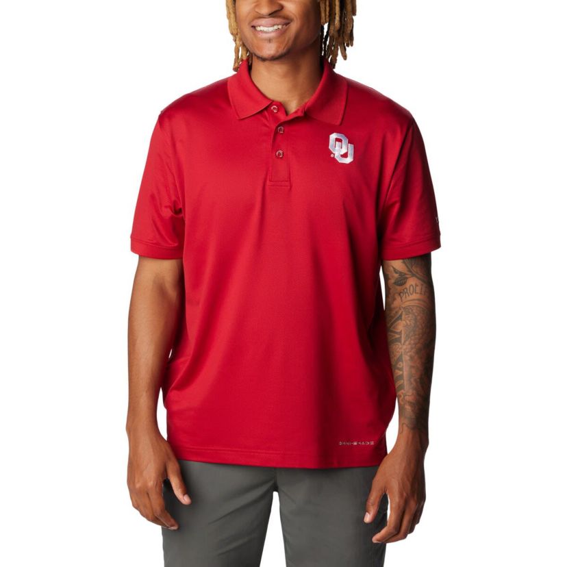 NCAA Oklahoma Sooners PFG Tamiami Omni-Shade Polo
