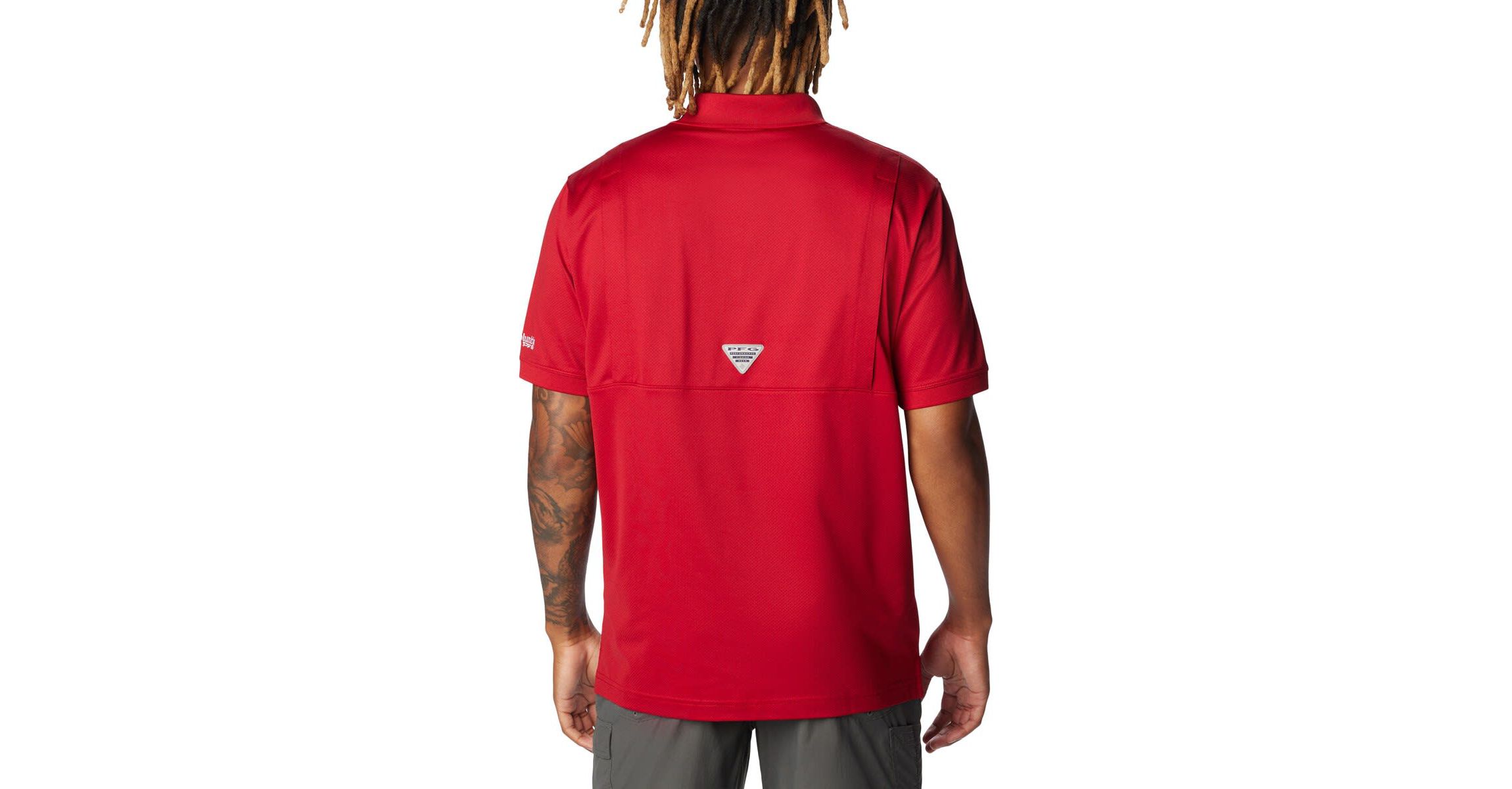 NCAA Oklahoma Sooners PFG Tamiami Omni-Shade Polo