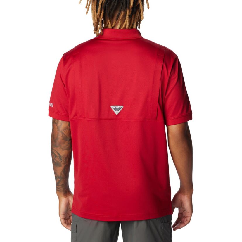 NCAA Oklahoma Sooners PFG Tamiami Omni-Shade Polo