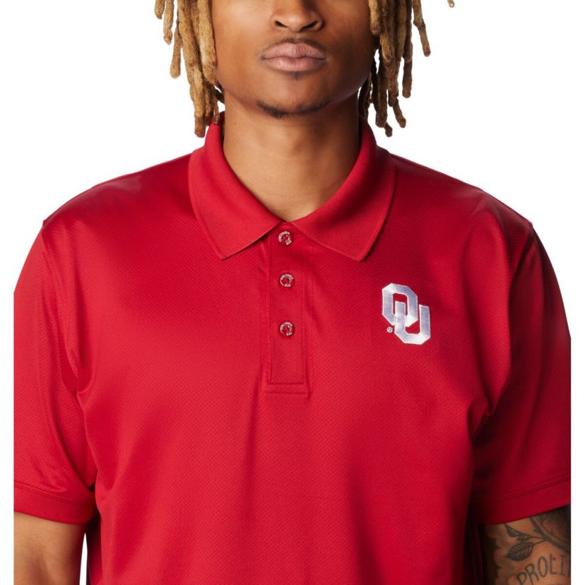 NCAA Oklahoma Sooners PFG Tamiami Omni-Shade Polo