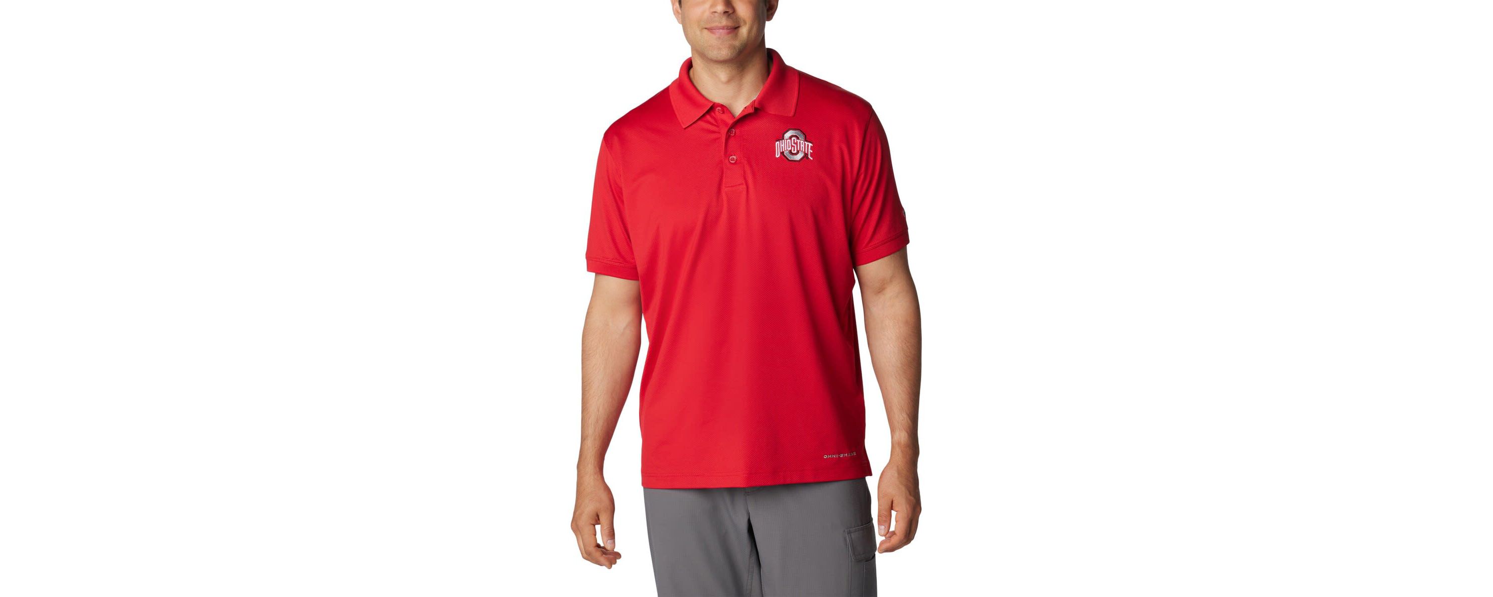 NCAA Ohio State Buckeyes PFG Tamiami Omni-Shade Polo
