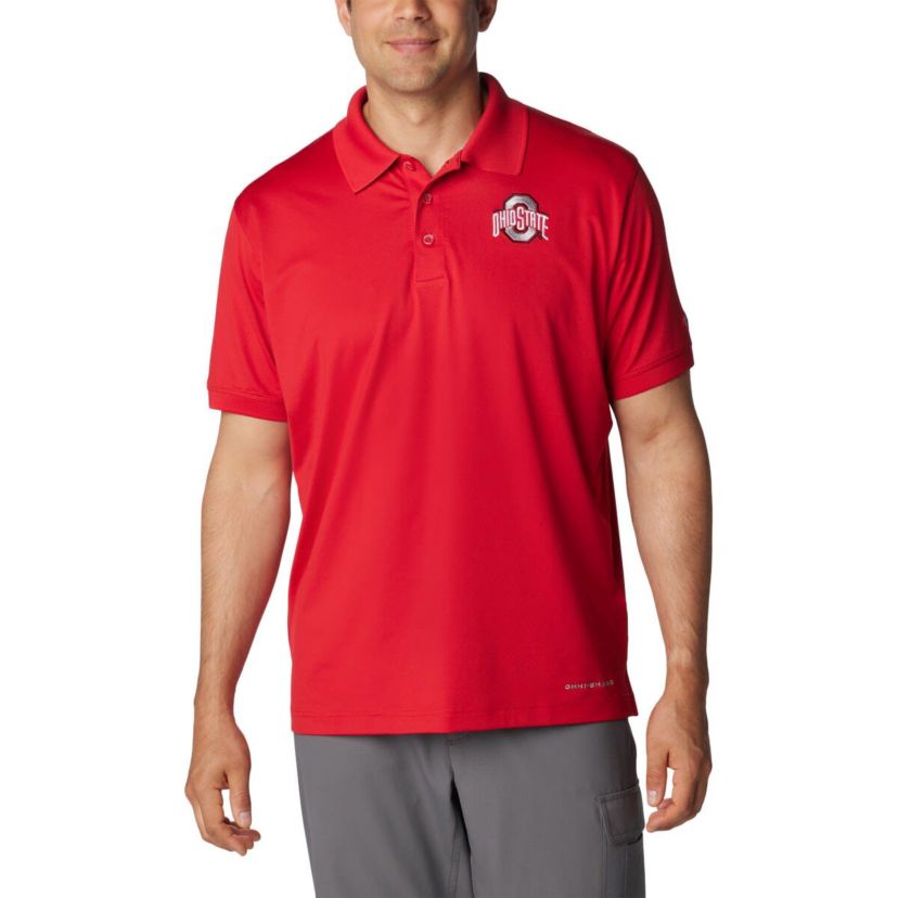 NCAA Ohio State Buckeyes PFG Tamiami Omni-Shade Polo